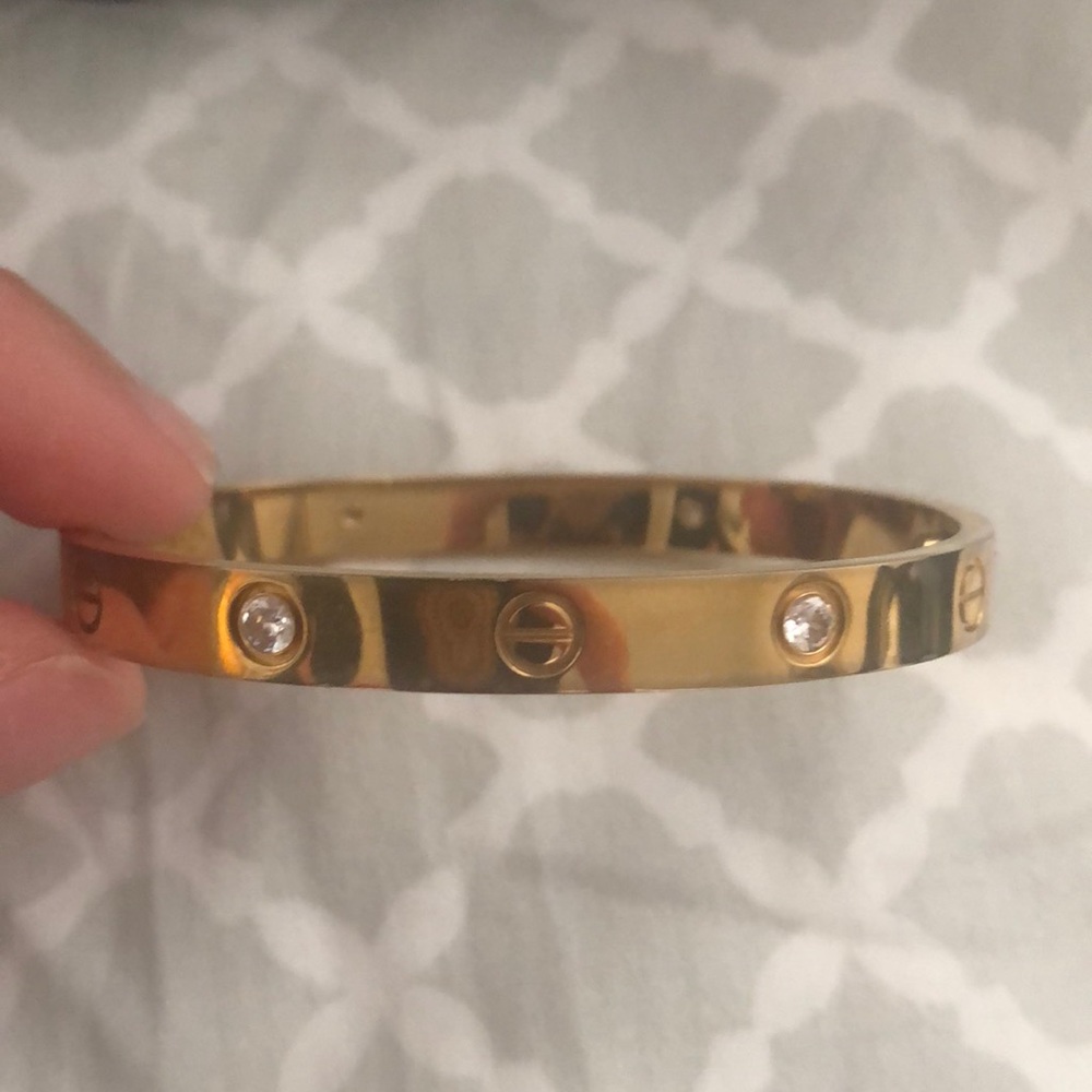 Titanium gold Love bracelet